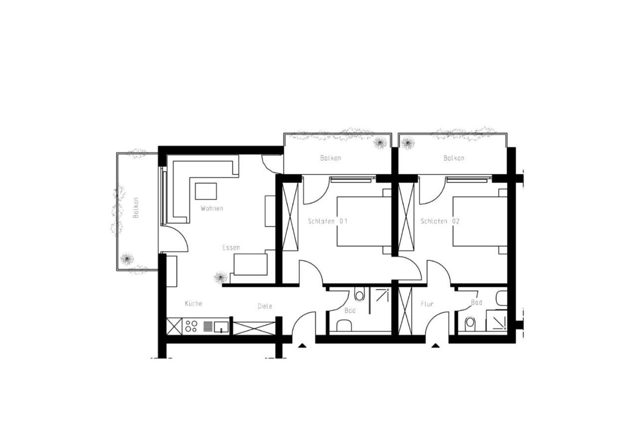 Ferienwohnung Hoehenrausch バート・ヒンデラング エクステリア 写真